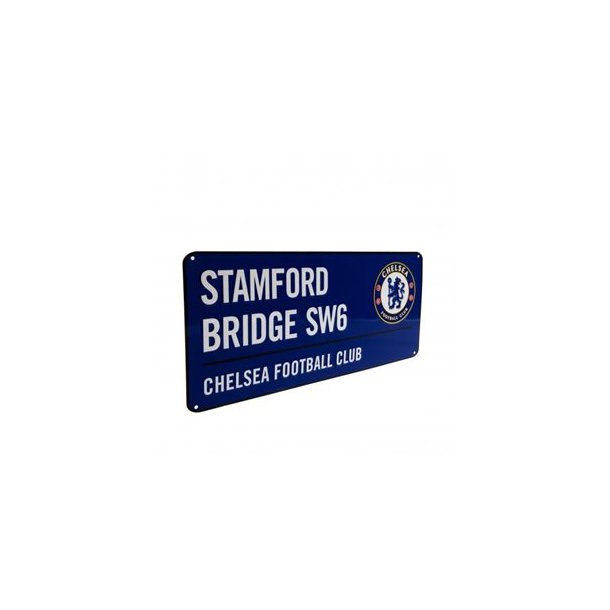 Chelsea street sign klub adresse i farvet metal